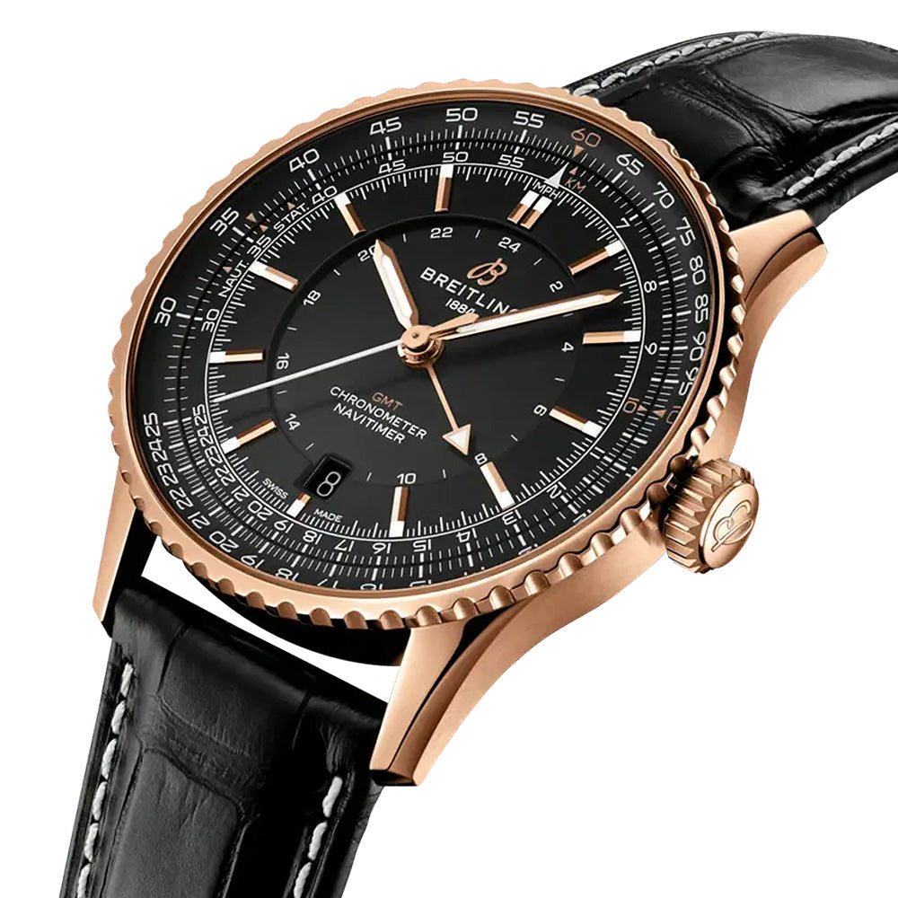 ナビタイマー オートマチック GMT 41 ジャパン リミテッド 41mm 自動巻 R323101A1B1P1