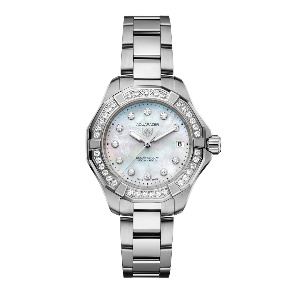 アクアレーサー プロフェッショナル200 ソーラーグラフ ソーラークォーツ 34 mm WBP1314.BA0005