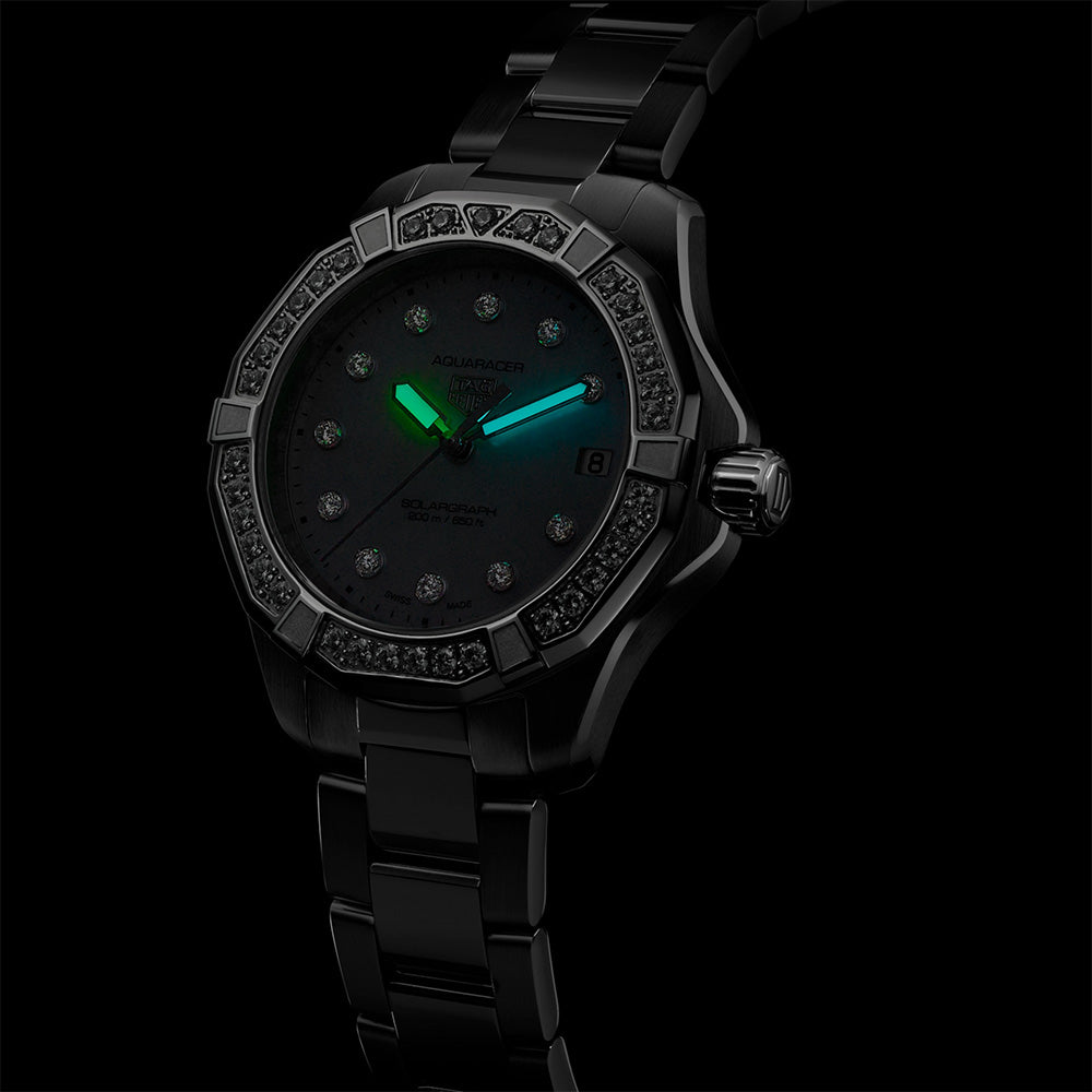 アクアレーサー プロフェッショナル200 ソーラーグラフ ソーラークォーツ 34 mm WBP1314.BA0005