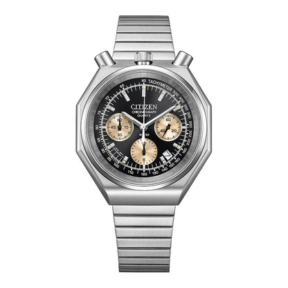 世界限定1,600本 レコードレーベル ツノクロノ クオーツ AN3700-54E シチズン