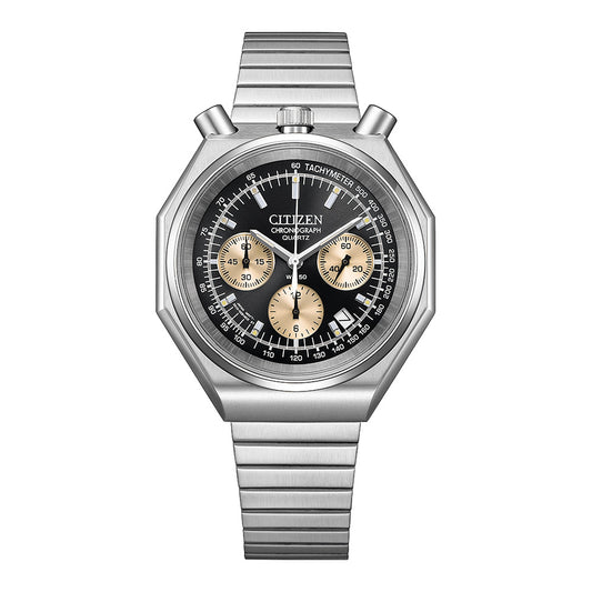 世界限定1,600本 レコードレーベル ツノクロノ クオーツ AN3700-54E シチズン