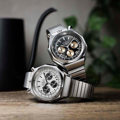 世界限定1,600本 レコードレーベル ツノクロノ クオーツ AN3700-54E シチズン