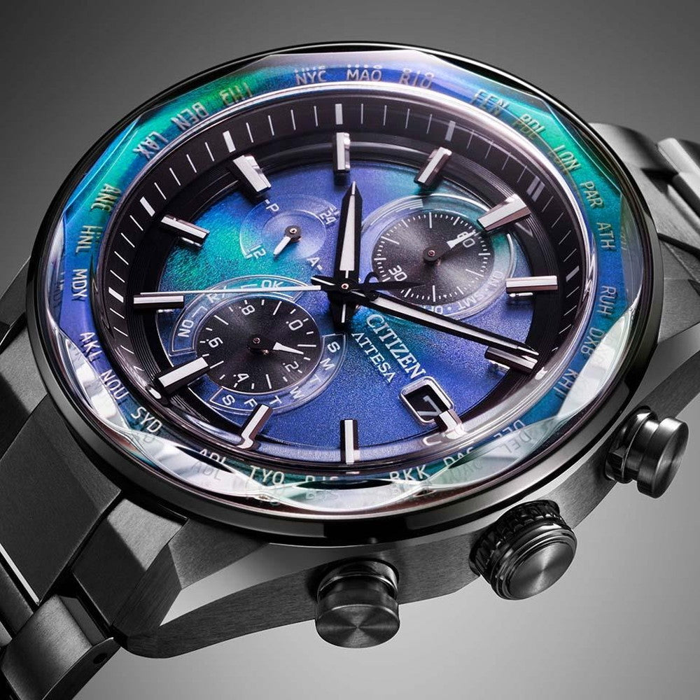 世界限定1,800本 ACT Line ブラックチタン™シリーズ エコ・ドライブ AT8314-53L シチズン