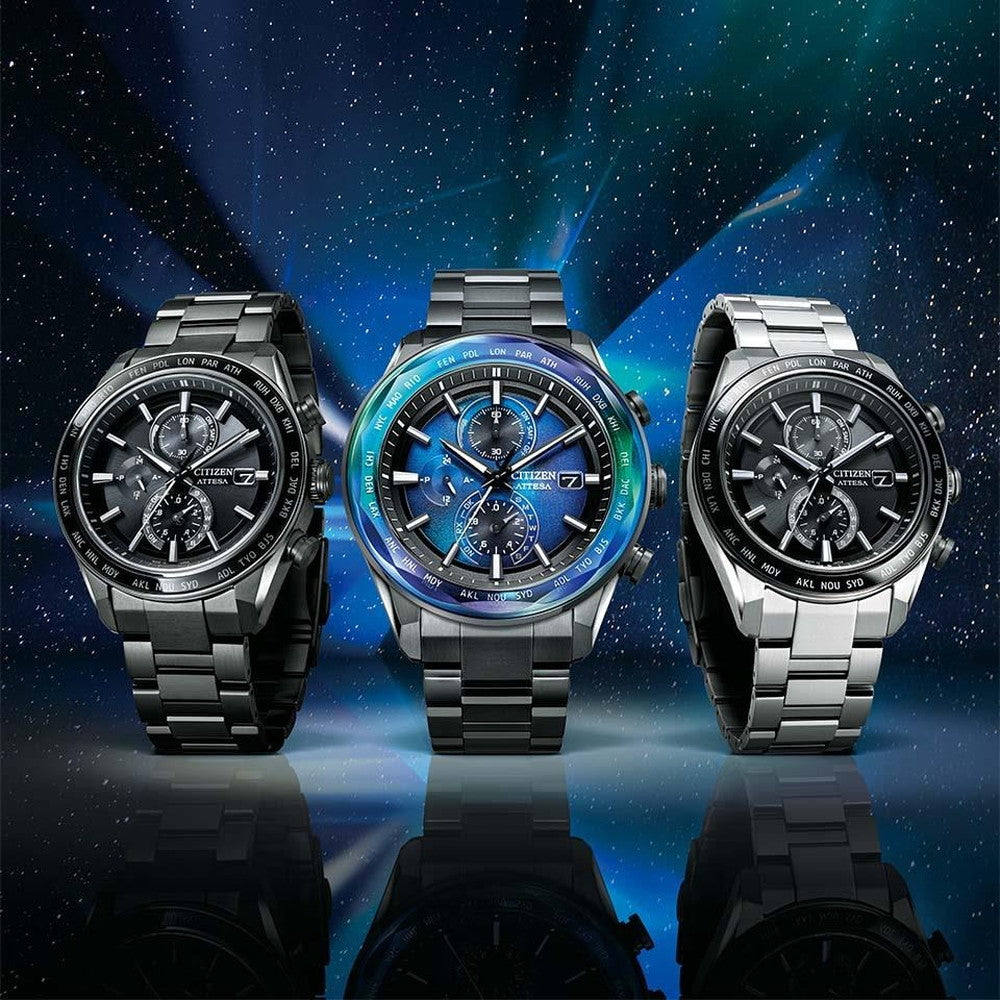 世界限定1,800本 ACT Line ブラックチタン™シリーズ エコ・ドライブ AT8314-53L シチズン