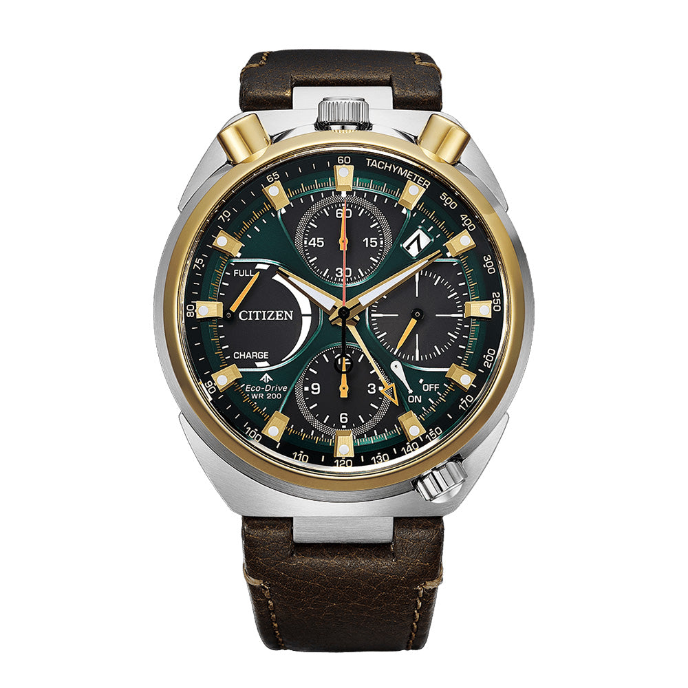 世界限定5,000本 エコ・ドライブ 50周年限定モデル TSUNO CHRONO LAND AV0104-06W シチズン