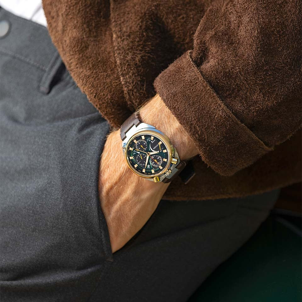 世界限定5,000本 エコ・ドライブ 50周年限定モデル TSUNO CHRONO LAND AV0104-06W シチズン