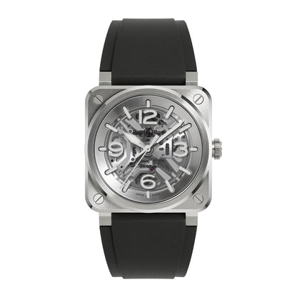 BR-03 SKELETON STEEL 自動巻き 41mm BR03A-BL-SKST/SRB