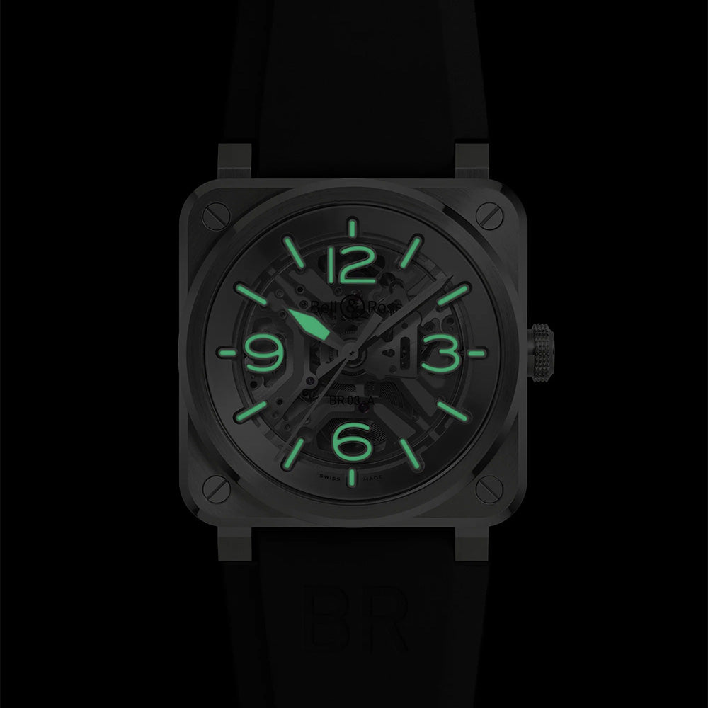 BR-03 SKELETON STEEL 自動巻き 41mm BR03A-BL-SKST/SRB