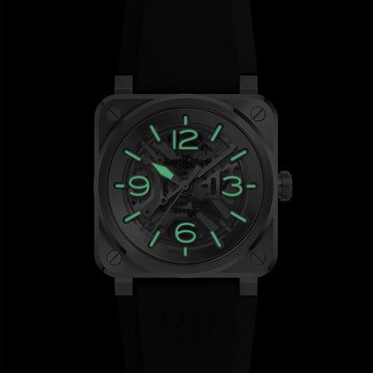 BR-03 SKELETON STEEL 自動巻き 41mm BR03A-BL-SKST/SRB