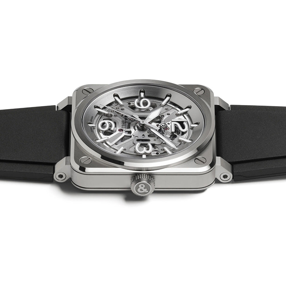 BR-03 SKELETON STEEL 自動巻き 41mm BR03A-BL-SKST/SRB