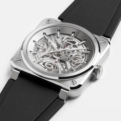 BR-03 SKELETON STEEL 自動巻き 41mm BR03A-BL-SKST/SRB
