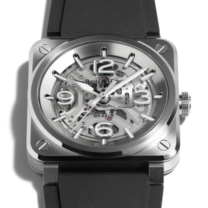 BR-03 SKELETON STEEL 自動巻き 41mm BR03A-BL-SKST/SRB
