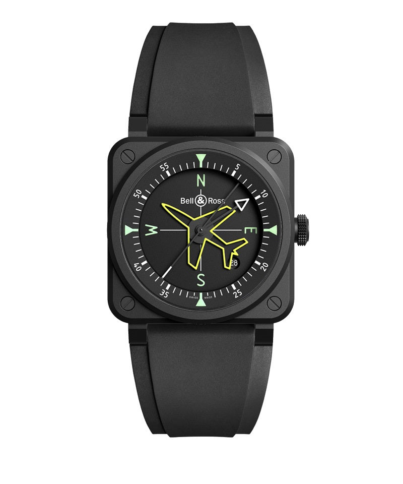 世界限定999 本 BR 03 GYROCOMPASS 自動巻き BR03A-CPS-CE/SRB ベル