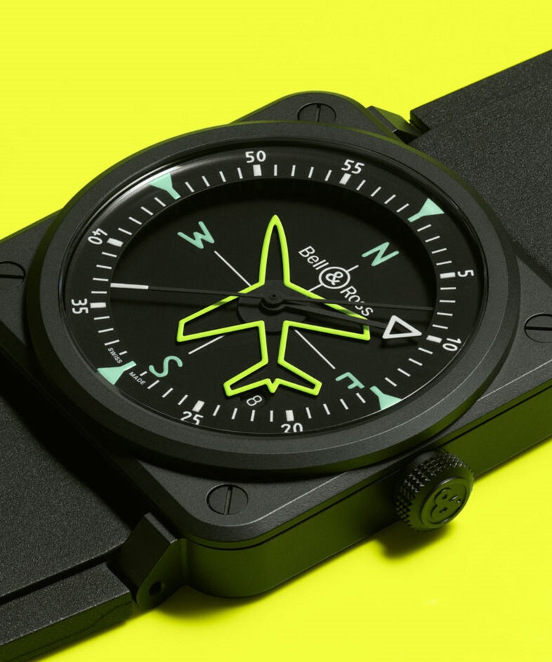 世界限定999 本 BR 03 GYROCOMPASS 自動巻き BR03A-CPS-CE/SRB ベル