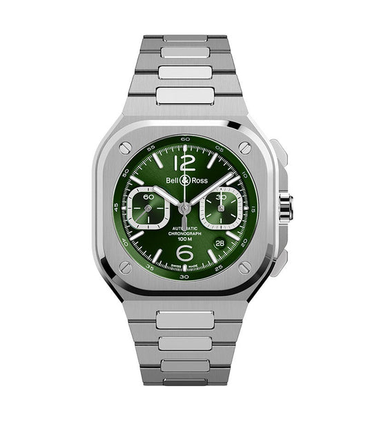 BR 05 CHRONO GREEN STEEL 自動巻き BR05C-GN-ST/SST ベル&ロス