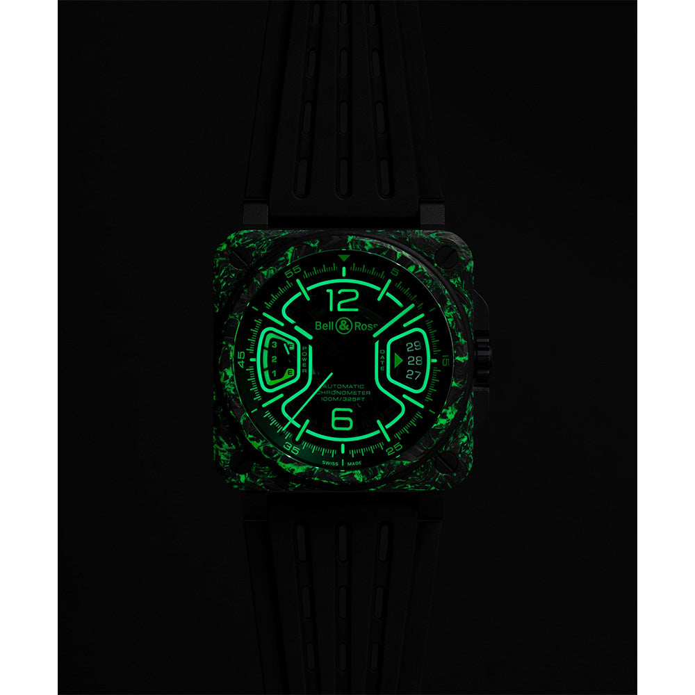 ベル＆ロス 世界限定250本 BR-X3 Night Vision 自動巻き 41mm BRX3R-GN