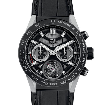 カレラ トゥールビヨン クロノグラフ 自動巻 45ｍｍ CAR5A8Y.FC6377