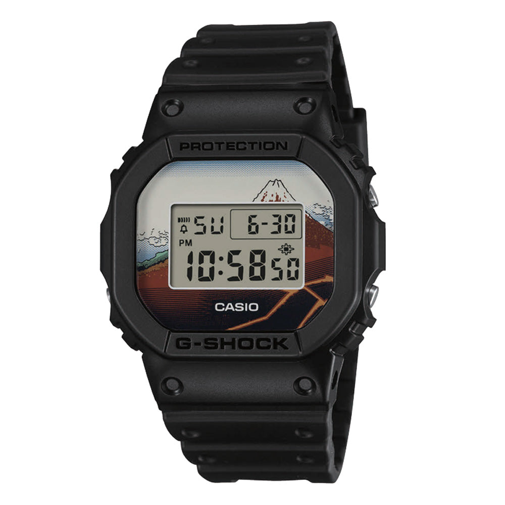 葛飾北斎 山下白雨 DIGITAL 5600 SERIES クォーツ DW-5600KHSH25-1JR