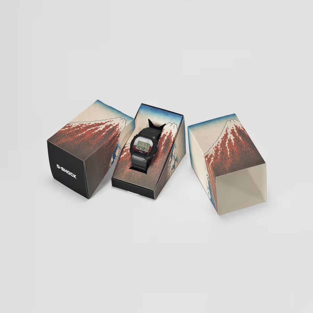 葛飾北斎 山下白雨 DIGITAL 5600 SERIES クォーツ DW-5600KHSH25-1JR