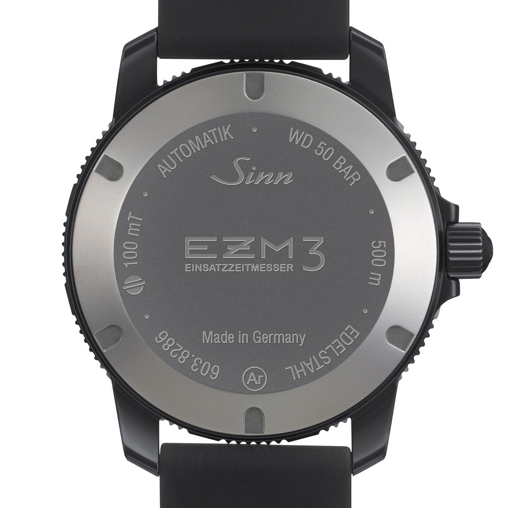 ⁠【正規品】Sinn ジン EZM3 S 自動巻き ブラック 純正メタルブレス⁠ ジン EZMミッションタイマー 自動巻 EZM 3 S – THREEC WEB