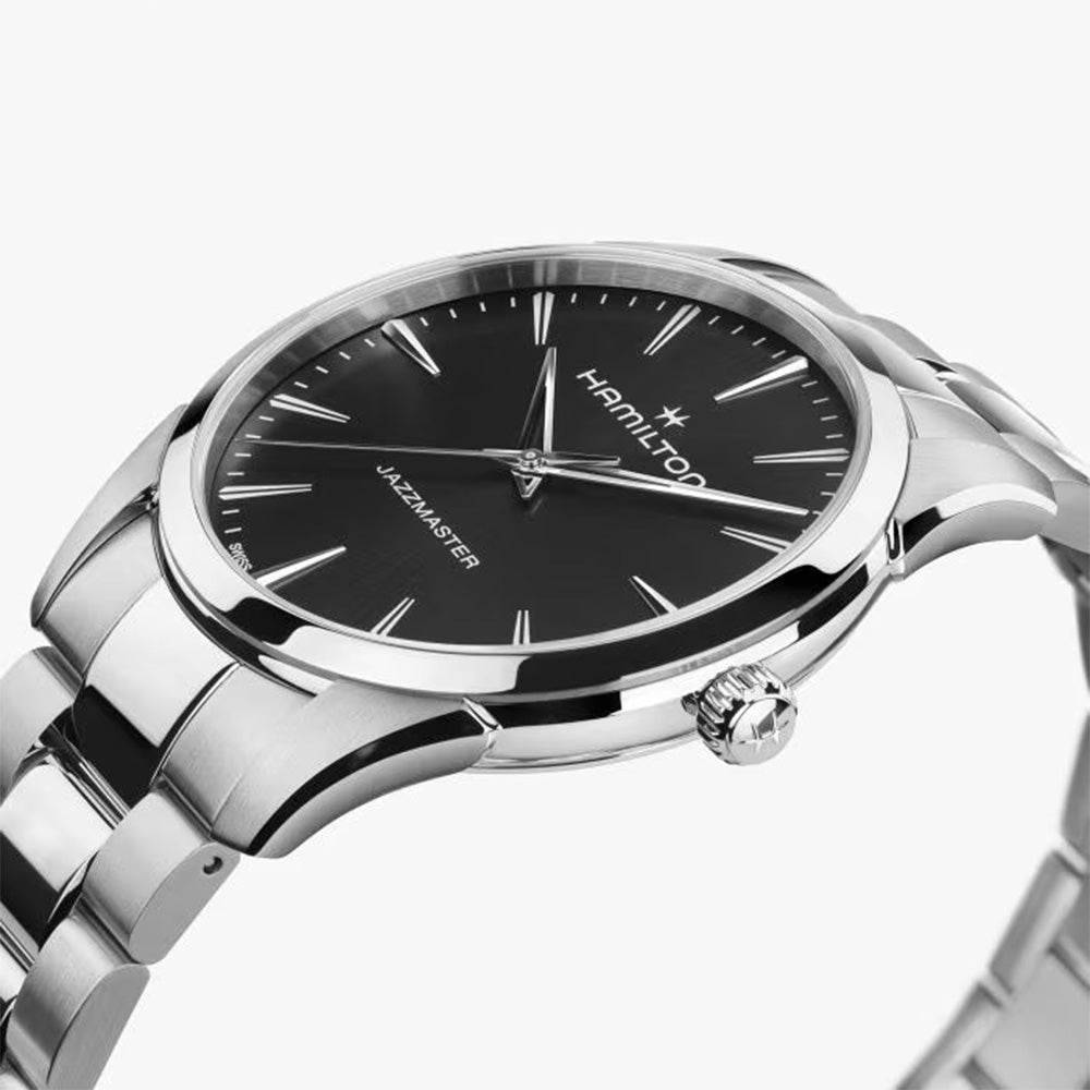 （訳あり価格）HAMILTON ジャズマスター　クォーツ腕時計 ハミルトン【HAMILTON】ジャズマスター クォーツ 40mm ブラック