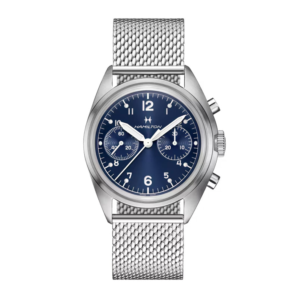 カーキ アビエーション パイロット パイオニア メカニカル クロノグラフ 40mm 自動巻き H76409140