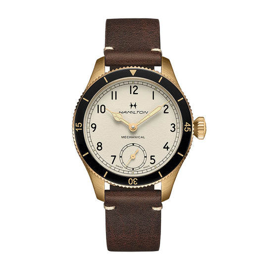 カーキ アビエーション パイロット パイオニア メカニカル 手巻き 43mm H76709510