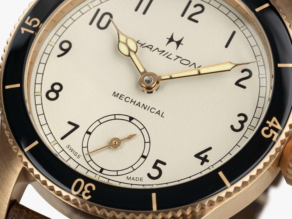 カーキ アビエーション パイロット パイオニア メカニカル 手巻き 43mm H76709510