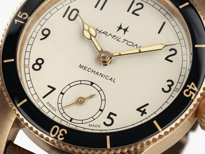 カーキ アビエーション パイロット パイオニア メカニカル 手巻き 43mm H76709510