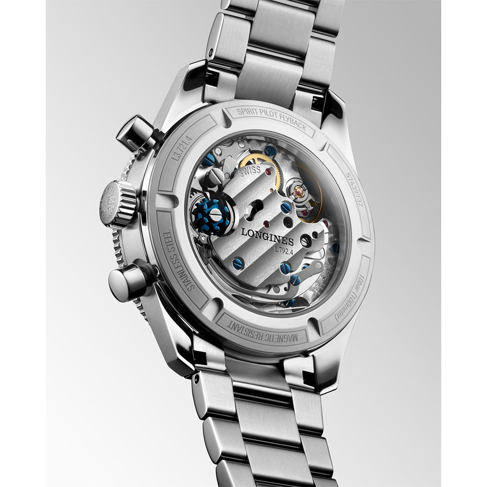 ロンジン スピリット パイロット フライバック 手巻き 39.5mm L3.721.4.53.6