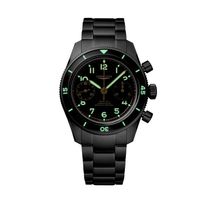 ロンジン スピリット パイロット フライバック 手巻き 39.5mm L3.721.4.53.6