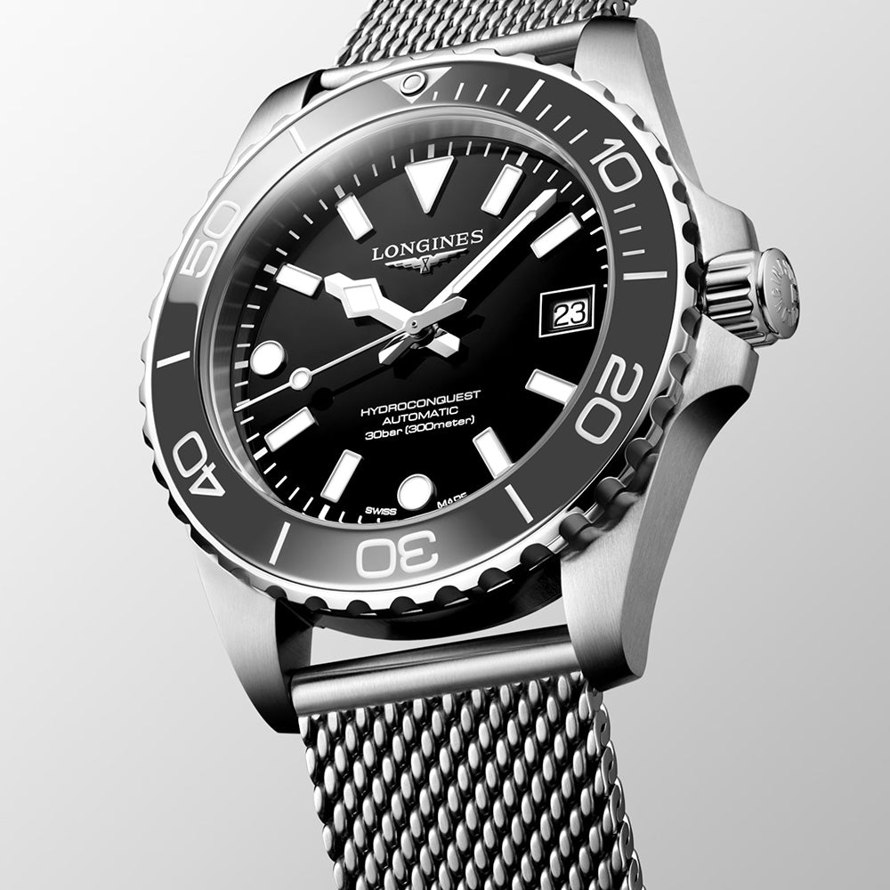ロンジン ハイドロコンクエスト 39mm 自動巻 L3.779.4.70.6 – THREEC WEB