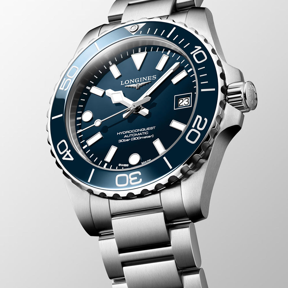ロンジン ハイドロコンクエスト 39mm 自動巻 L3.779.4.96.6 – THREEC WEB