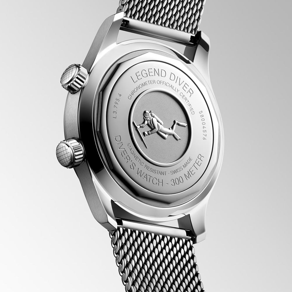 ロンジン レジェンドダイバー 59 42mm 自動巻 L3.795.4.59.9 – THREEC WEB