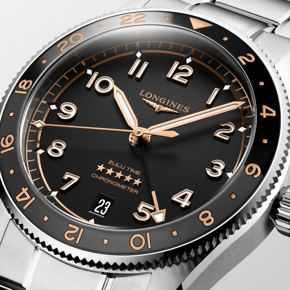 ロンジン スピリット ZULU TIME 自動巻 39MM L3.802.4.50.6 – THREEC WEB