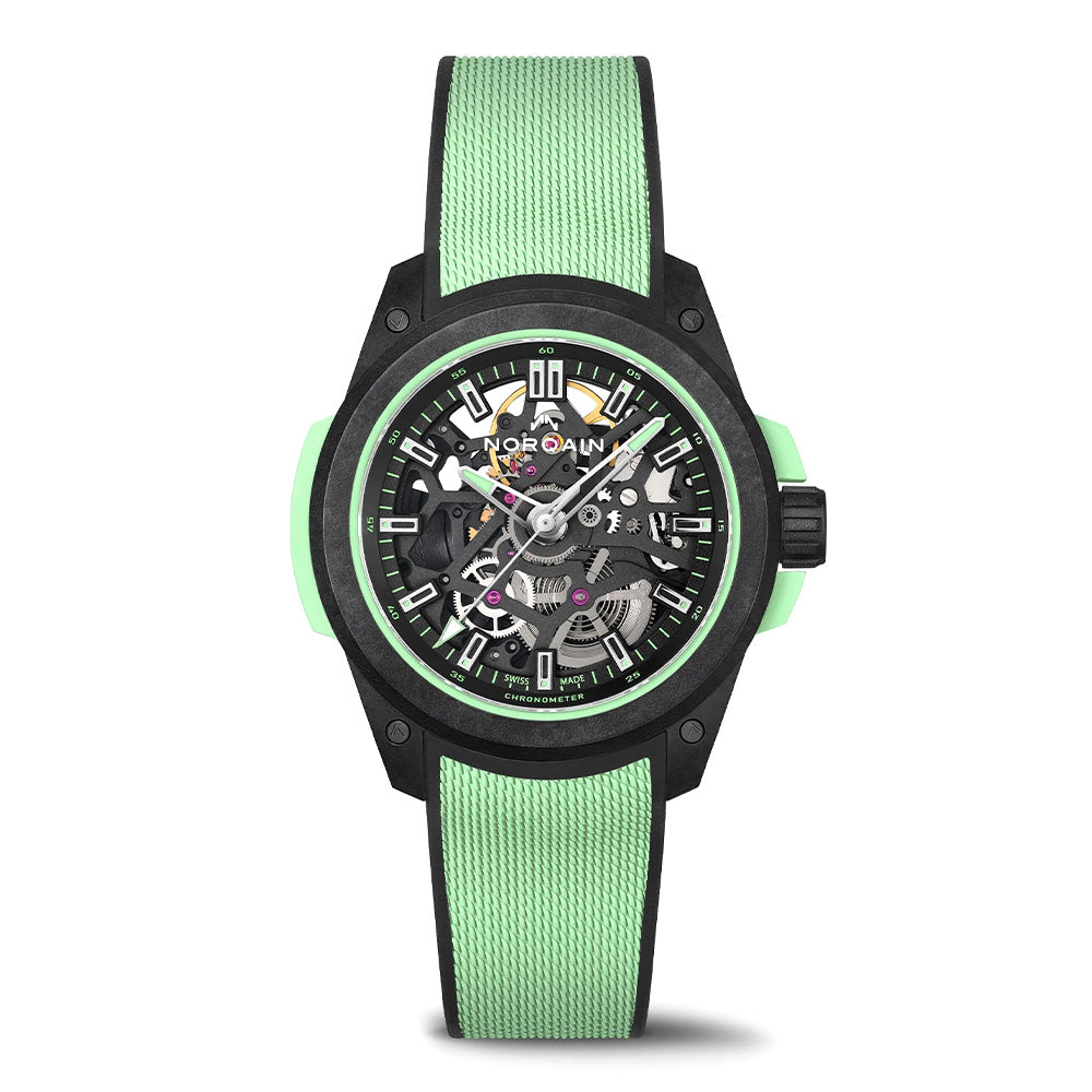 ワイルドワン スケルトン リミテッドエディション 自動巻き 39mm ミントグリーン NNQ3001QBMT1LAS/B001/3W2MTBR.1