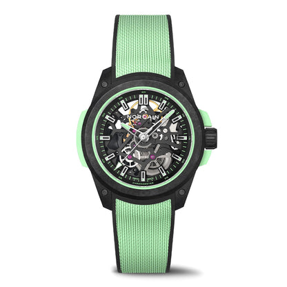 ワイルドワン スケルトン リミテッドエディション 自動巻き 39mm ミントグリーン NNQ3001QBMT1LAS/B001/3W2MTBR.1