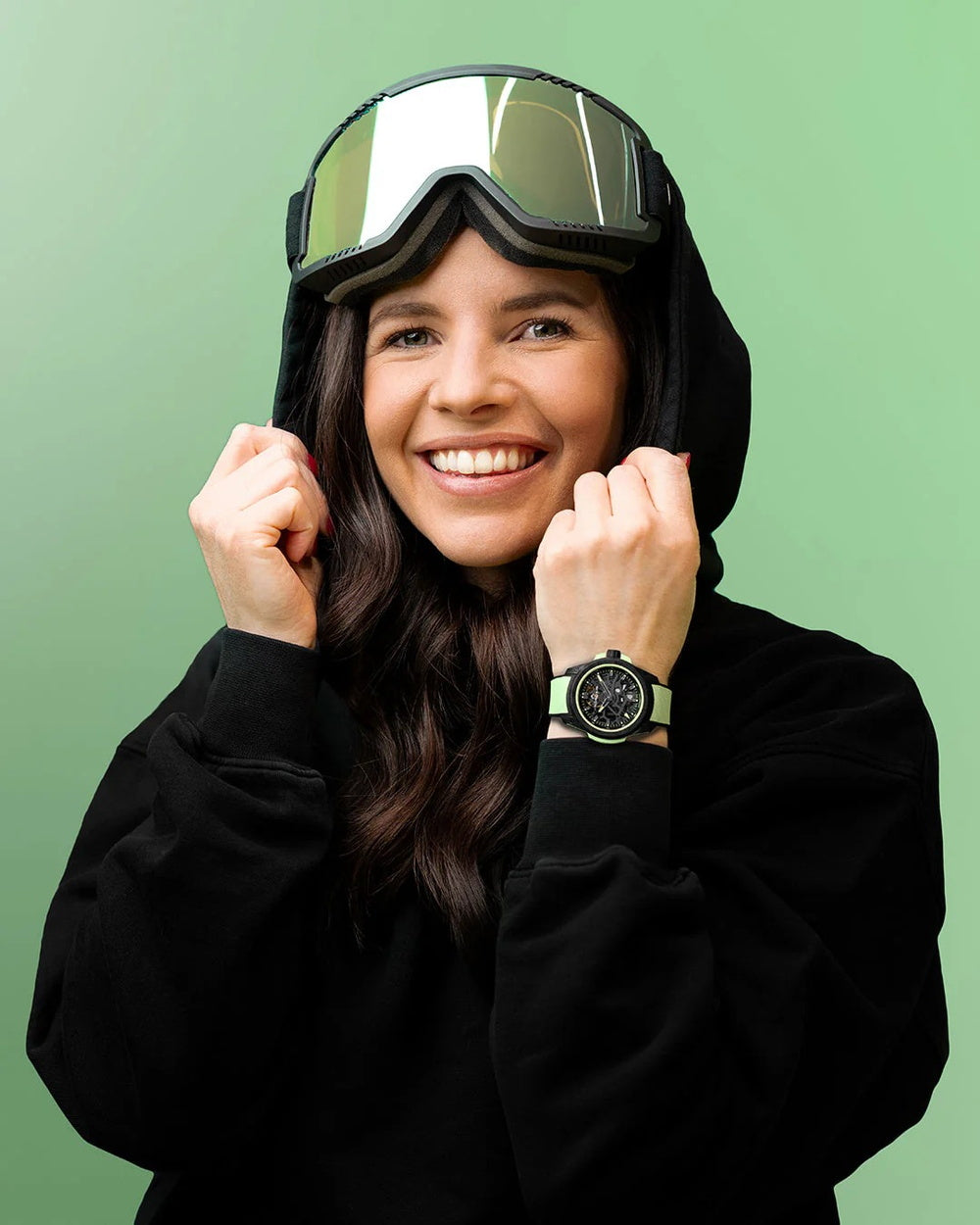 ワイルドワン スケルトン リミテッドエディション 自動巻き 39mm ミントグリーン NNQ3001QBMT1LAS/B001/3W2MTBR.1