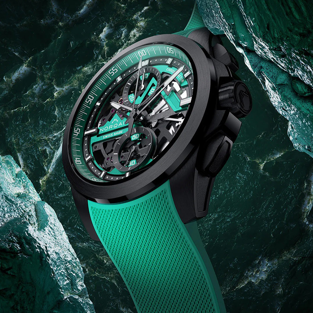 世界限定500本 インディペンデンス スケルトン クロノ リミテッドエディション 自動巻き 42mm NNT3200BLC/JD326/322CHJDR.20T