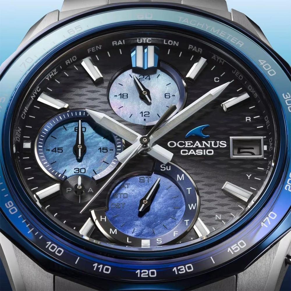 Indigo Ocean-阿波藍- 世界限定1,300本 Manta S7000 Series Bluetooth 電波ソーラー OCW-S7000AP-1AJF