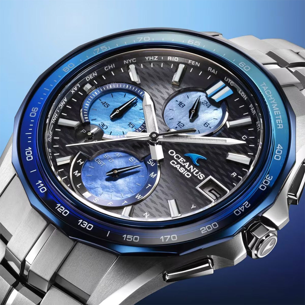 Indigo Ocean-阿波藍- 世界限定1,300本 Manta S7000 Series Bluetooth 電波ソーラー OCW-S7000AP-1AJF